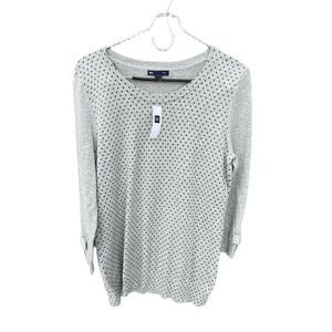 NWT Gap size Med bow on cuffs sweater 100% cotton.